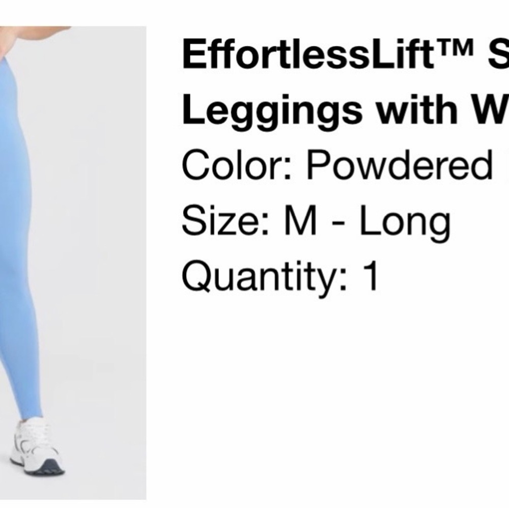 Oner Active Powdered Blue effortlesslift seamless Leggings